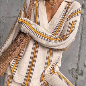 Zulu & Zephyr Cabana Stripe Knit Sweater | Size US 4